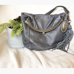 Gray Born Hobo Style Purse